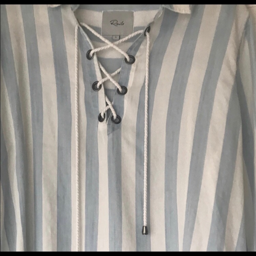 - ANTHROPOLOGIE -  tie-front shirt